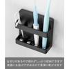 Yamazaki Film Hook Interdental Brush Holder Black W6 x D2.2 x H6cm Tower 10022