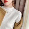 Knitted Sweater Top Women's New Semi-turtleneck Lazy Style Loose Inside Long-sleeved Winter Primer Sweater