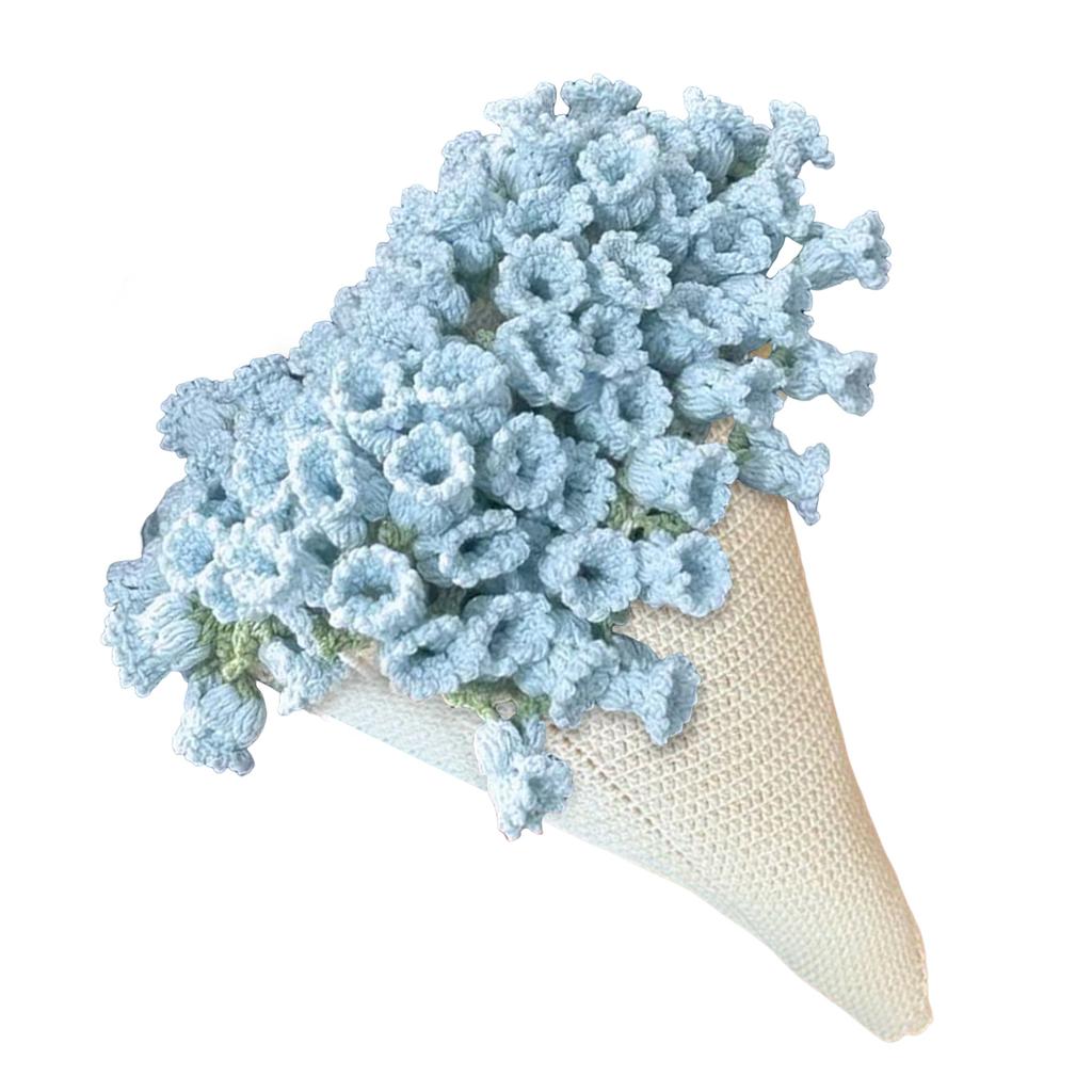 Rose Bouquet Blanket Soft Light Romantic Knitted Dual-Function Home Decor Present For Friends Family