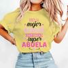 Mom Grandma Matching Tshirt Pink White Print Short Sleeve Top Best Mom Super Grandma Casual Daily Wear Top Unisex