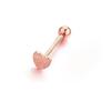 Jazyk Chirurgická ocel Srdce Činka Piercing Body Labret Pin Neht Neht Piercing do ucha Piercing do rtu