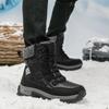 36-46 Winter Men's Plus Velvet High-top Outdoor Boots Women's Large Size Hiking Shoes Plus Fur Warm Hiking Boots