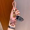 Cute Resin Keychain Charm Bow Bear Pendant For Women Bag Car Keyring Mobile Phone Fine Jewelry Accessories Kids Girl Gift