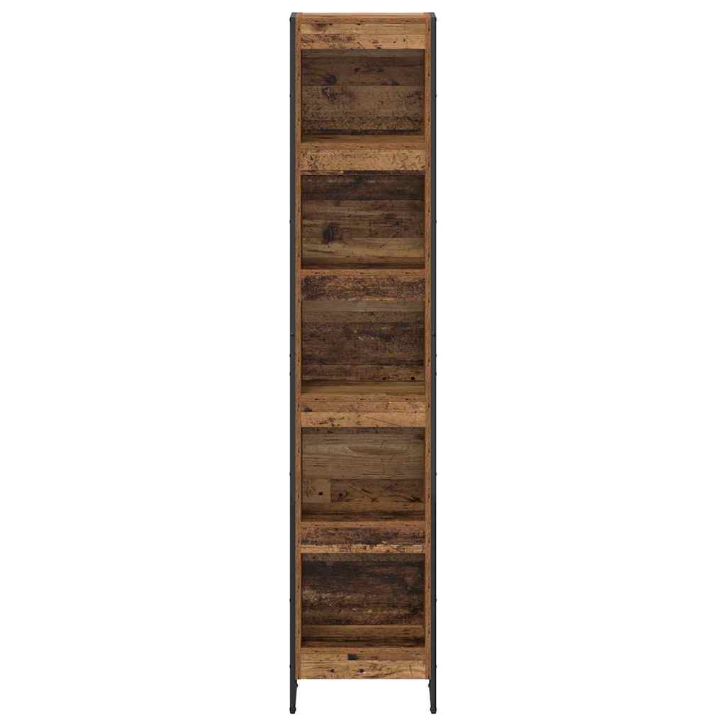 Vintage Wood Bookshelf 40 x 30 x 189.5 cm Engineered Wood