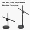 Verstelbare Tafel Monopod Bovenaf Camera Standaard met Mobiele Telefoonhouder & Gimbal 360 graden Rotatie Desktop Telefoon