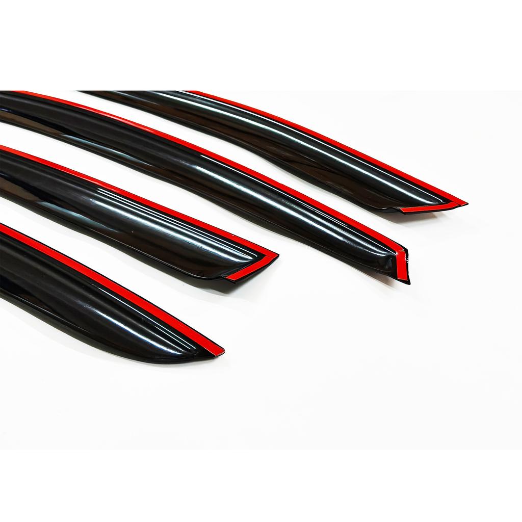Window Visor for Mazda 3/Axela 2019-2026 Hatchback | 4pcs Rain Guard Wind Deflector | Car Weather Shield Accessory