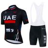 2026 Uae Team Cycling Jersey Set Summer Road Bike Shirts Suit Bicycle Bib Shorts Men's Cycling Clothing MTB Wear Maillot Culotte