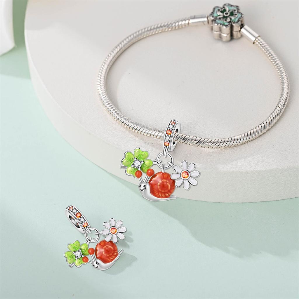 Charm Bead Charms Authentic copper Plated Cat Flower Bead Charms Compatible With Bracelets Diy Fine Gift Women Delicate Jewellery Accessory