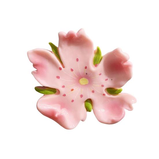 3D Cherry Blossom Refrigerator Magnet Resin Pink Flower Decorative Fridge Magnet Memo Notes Photo C