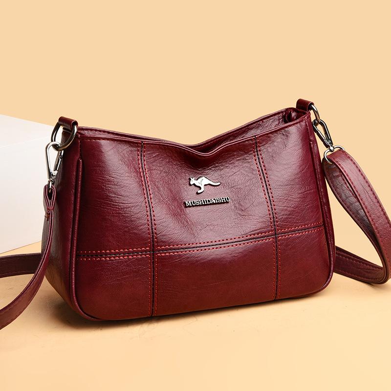 Ladies middle-aged mother bag 2025 spring new versatile shoulder messenger bag texture small square bag women