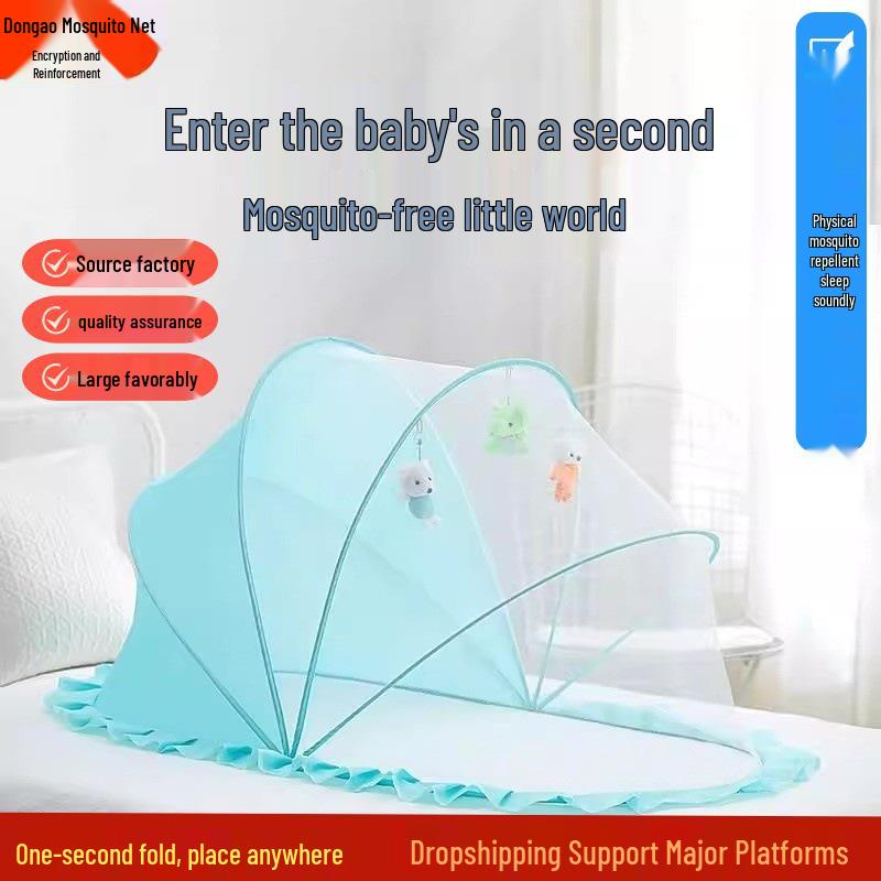 Foldable Baby Crib Mosquito Net - Universal Fit for Kids & Newborns