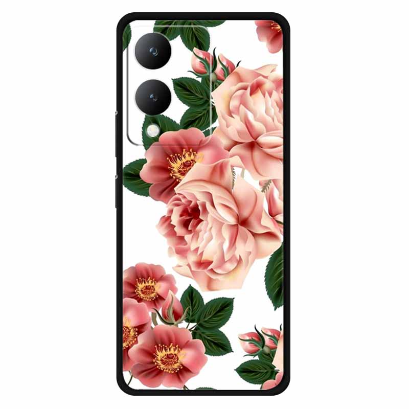Fundas For Vivo Y17s 4G Case Silicone Wolf Lion Soft TPU Phone Covers for Vivo Y17s 2023 Y 17s Bumper Coque for VivoY17s Black