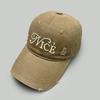 Spring And Summer Hole Design Embroidered Nice Letter Baseball Cap Men'S And Women'S Sunshade Retro Personalized Cap