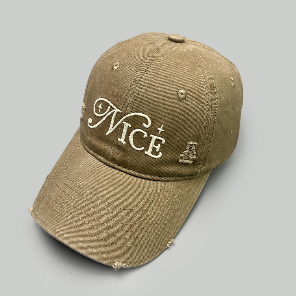 Spring And Summer Hole Design Embroidered Nice Letter Baseball Cap Men'S And Women'S Sunshade Retro Personalized Cap