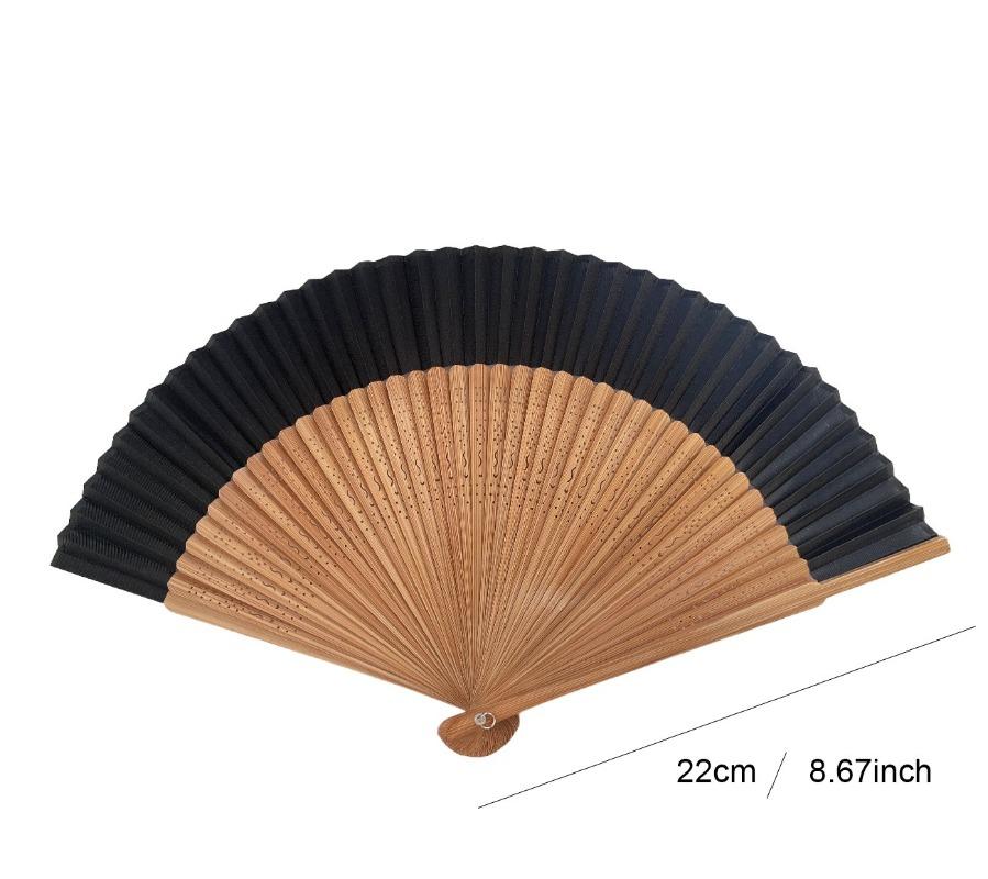 Short Folding Fan Female Simple and Elegant Fan Chinese Style Cheongsam Catwalk Folding Fan Ancient Style Bamboo Fan
