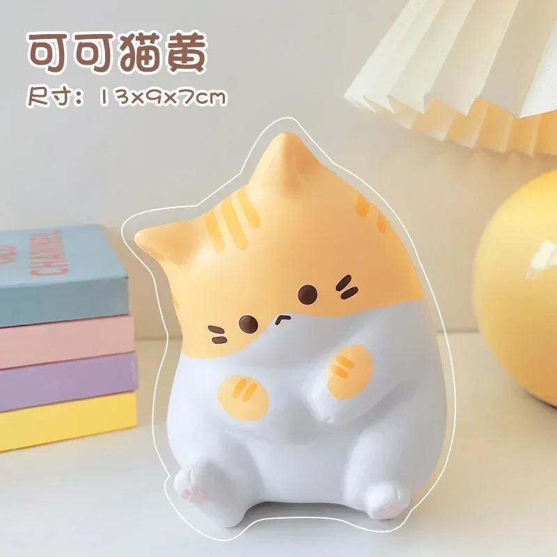 Latest Cat Stress Relief Squishy Toy PU Leisurely Rising Squeeze Antistress Ball Cartoon Table Ornaments Squishy Stress Reliever Playthings