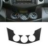 For Toyota RAV4 2006-2012 Carbon Fiber Central Console Switch Button Cover Trim