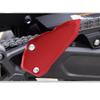 Motorcycle heel plate guard. Compatible models: Kawasaki ZX-25R (2020-2023), ZX-4R, ZX-4RR (2023+). (Black)