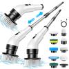 9-in-1 Wireless Electric Multifunctional Cleaning Brush with Telescopic Arm for Bathroom & Floor Cleaning