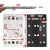 B97A-Hook Loop Andloop Sanding Pad 130X80mm 12 Holes Replacement Plate For Festool RTS 400 REQ Square Polishing Disc