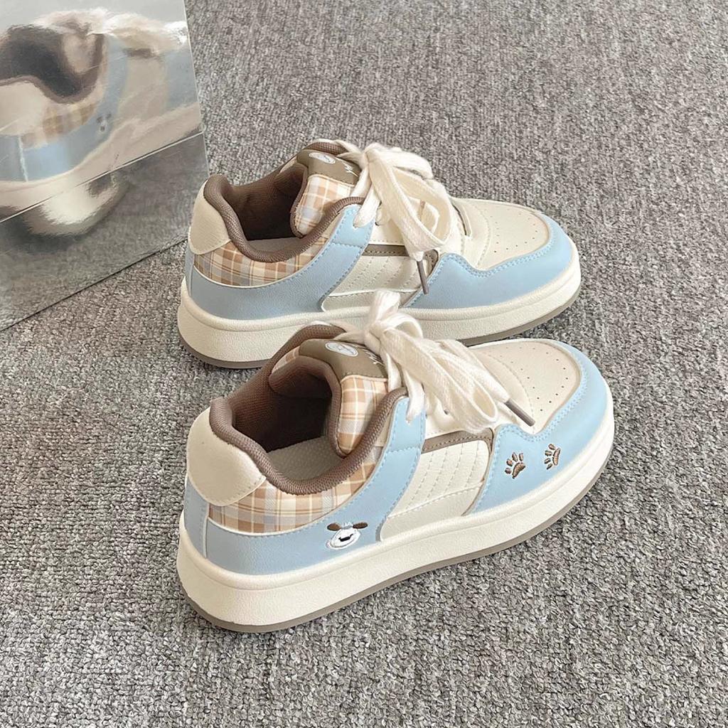 Dopamine Breathable 22 Spring and Autumn New Cute Bread Casual Shoes Student Sports Shoes Board Shoes