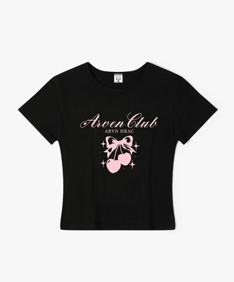 Aleubenkeulleob Stamp Pink Cherry Women'S Slim Fit Short Sleeve T-Shirt