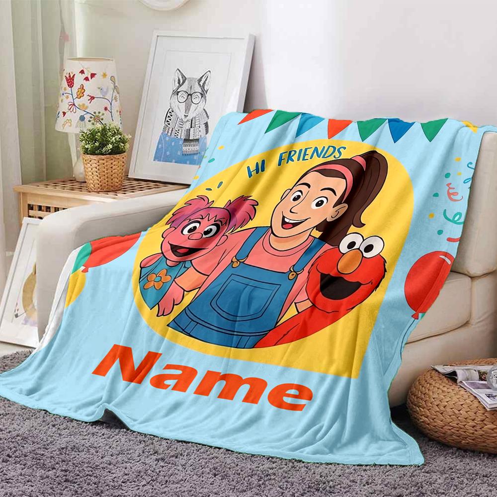 Custom Name Ms. Rachel Theme Printed Blanket - Perfect for Couch, Bed, Travel & Outdoor Use | Machine Washable, Cozy & Durable.