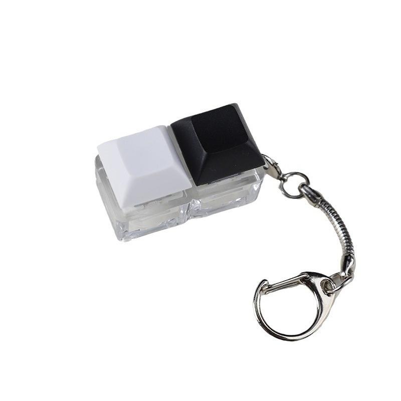 4-Keys Mechanical Keyboard Key Toy Keychain Party Stress Relief Diy Fidget Button Keycap Fidget Keyboard Toys Finger Keyboard