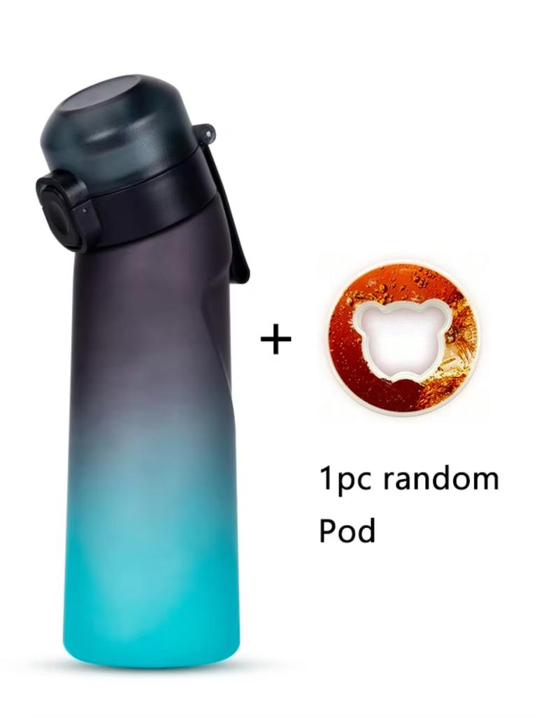 1 buc. Sticlă de apă Air cu gradient cu 1 buc. capsule cu aromă de urs de formă aleatorie Sticle pentru băuturi în aer liber 0 Zahăr 0 Calorii Cupă de apă