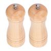 2pcs Wood Salt and Pepper Grinder   Coarseness Wooden Pepper Shaker for Kitchen Seasoning