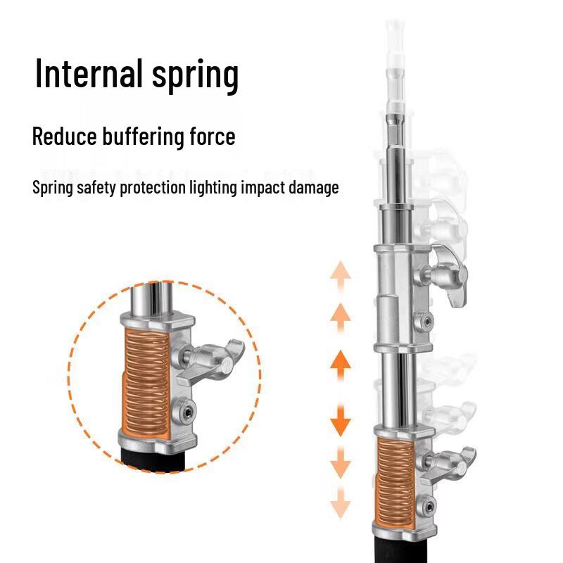 Jundingying 3.3m Heavy-Duty Light Stand with Casters