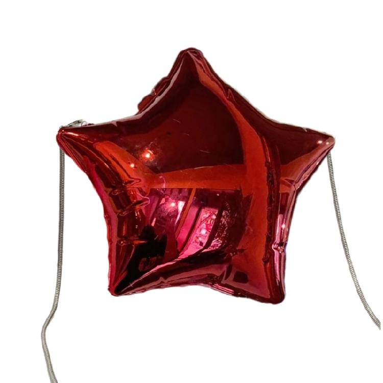 Reliable Acrylic Star Bag Lightweight Crossbody Bag Unique Bag for Travel красный