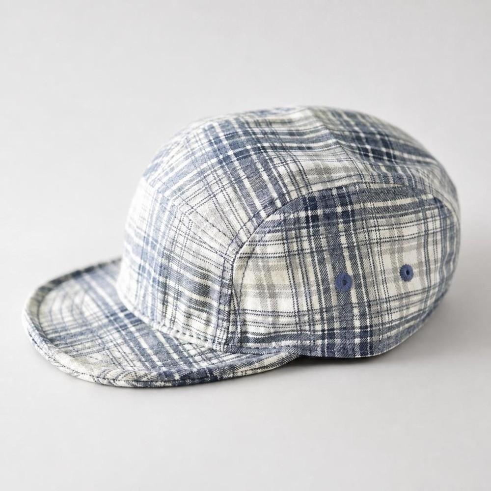 Retro Plaid Baseball Hats Breathable Sunshade Hats Fashionable Peaked Caps  Women