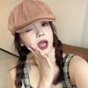 British Retro Forward Hat Women's Korean Version Versatile Simple Beret Japanese Style Duck Tongue Hat