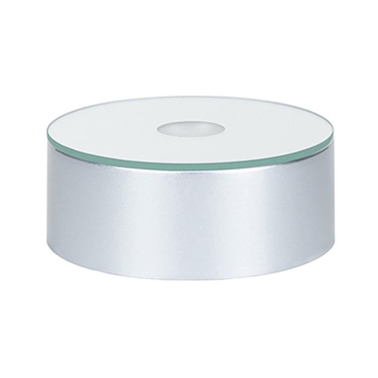 Seven-Color LED Crystal Ball Light Base with 3D Carving for Wine or Glazed Glass Bottles.