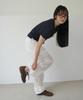 RONRON Airy Dot Sheer String Pants White