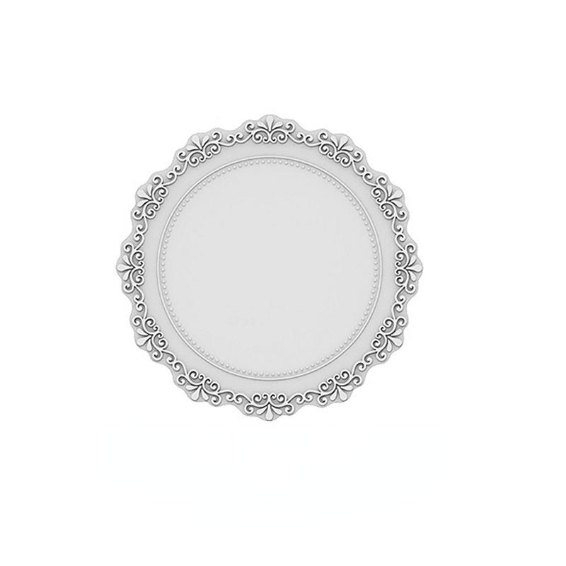 Kitchen Round Embossed Table Mat Placemats Multi-Purpose Silicone Hot Mats Nordic Home Decor Heat Resistant Waterproof Coaster