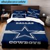 American Football Team 3PCS Bedding Set 2D Printing (Includes 1 Duvet Cover + 2 Pillowcases Coreless), Bedroom decor,Fan Gift