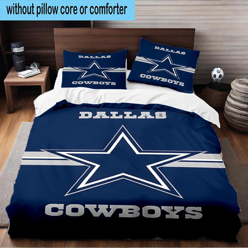 American Football Team 3PCS Bedding Set 2D Printing (Includes 1 Duvet Cover + 2 Pillowcases Coreless), Bedroom decor,Fan Gift