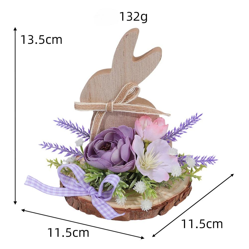 Easter Bunny Tabletop Decoration Festive Spring Ornament for Home Office Party and Outdoor Display Holiday Gift Idea for Kids