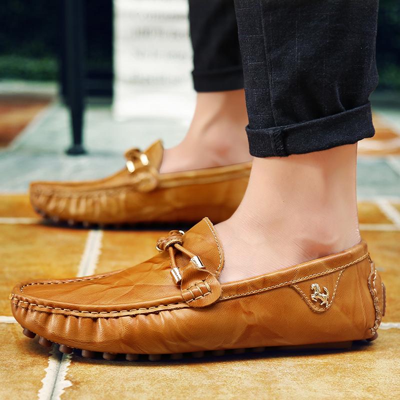 Fashion British Style Fashionable Red High-end Banquet Dress Shoes Men's Commuting Driving Work Loafer for Men's Anti Slip Shoes