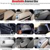 Universal Waterproof Non-Slip PU Leather Diamond Armrest Pad with Storage