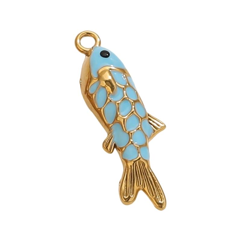 Stylish Stainless Steel Fish Charm DIY Jewelry Accessory Delicate Jewelry Findings For Crafting And Fashion Decors