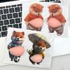 Funny Puppy Shiba Inu Dog Sticker 3D Cute Dog Silicone Belly Puppy Stickers Mobile Phone Decoration Party Favor Kids Gifts