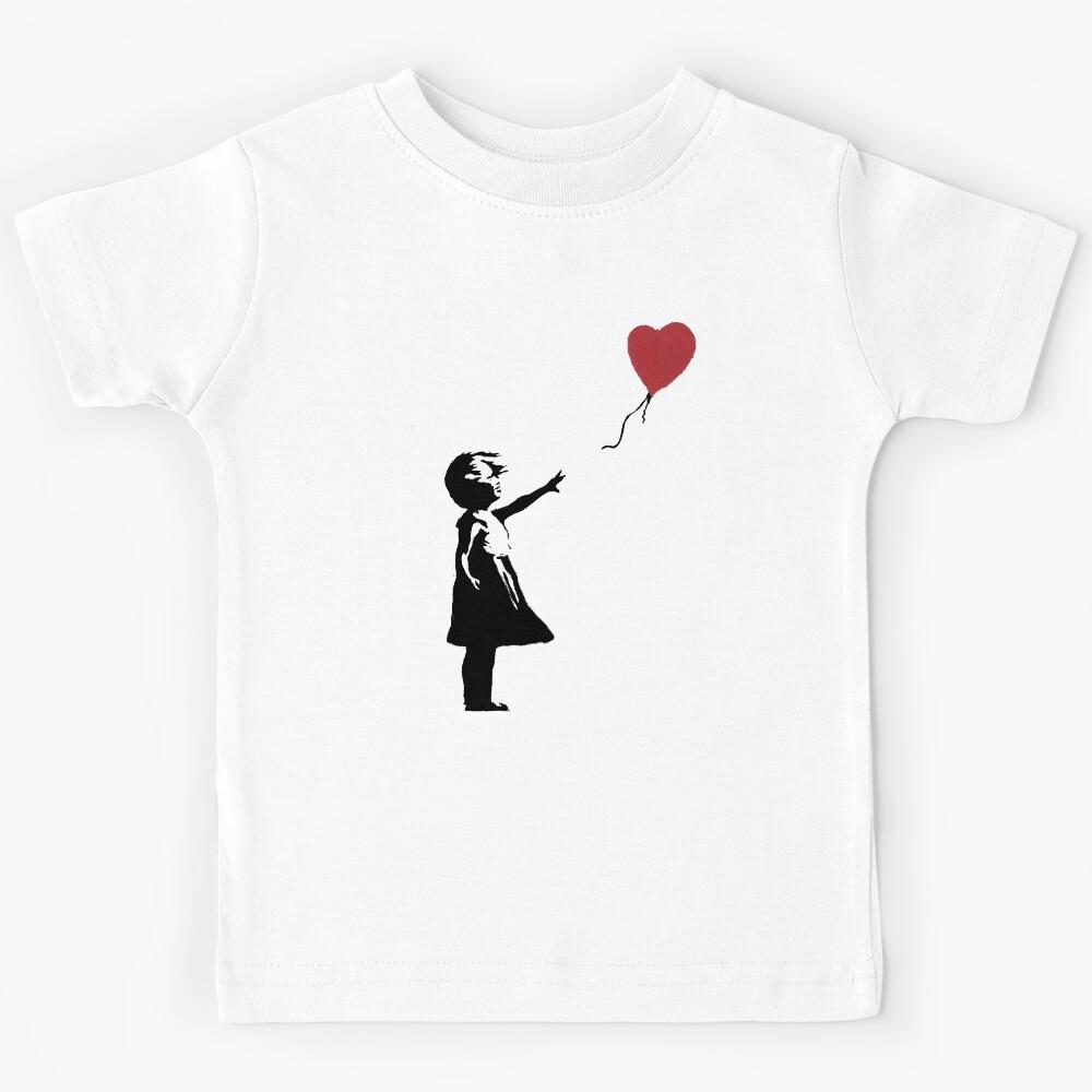 Girl With Balloon Banksy Kids T-Shirt 110