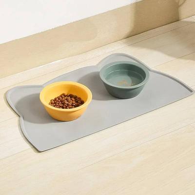 Food Grade Silicone Cat Mat Anti-dirty Easy To Clean Cats and Dog Bowl Mats Waterproof and Leak-proof Anti-slip Pad Pet Product