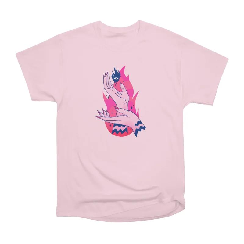 

Мужские повседневные рубашки с коротким рукавом НЕ БОЙСЯ ОГНЯ ИДИ СО МНОЙ Розовые футболки Оверсайз футболки S розовый