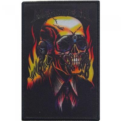 Flaming Vic Iron On Patch