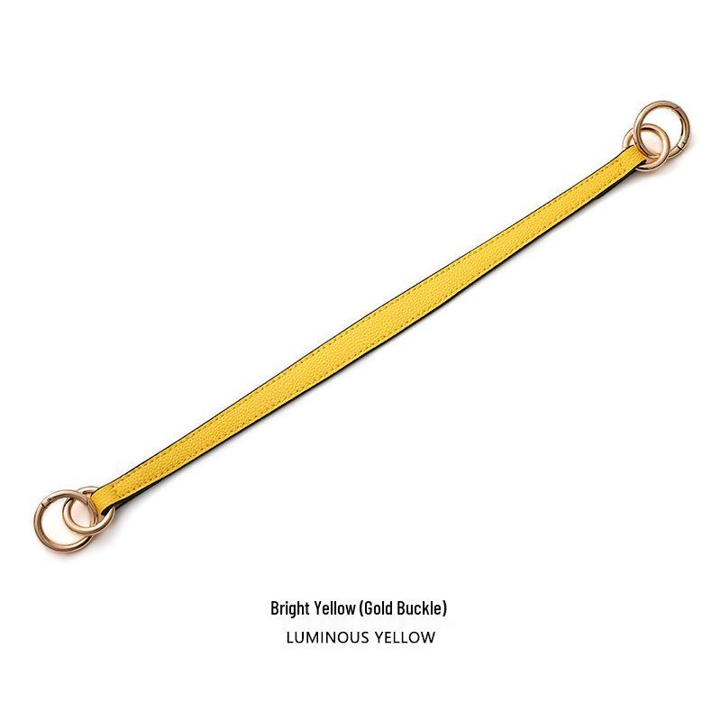 Litschi-Narben-Handtaschenriemen: Einzelschulter & Doppelring-Hardware