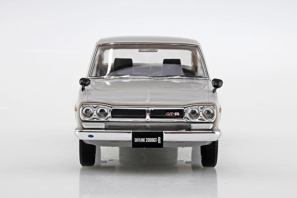 Aoshima Bunka Kyozai Rakupla Snap Kit Nissan C10 Skyline Silver Plastic Model Co., Ltd. (AOSHIMA) 1/32 No.16-SV 2000GT-R Pre-Colored (Automobile)